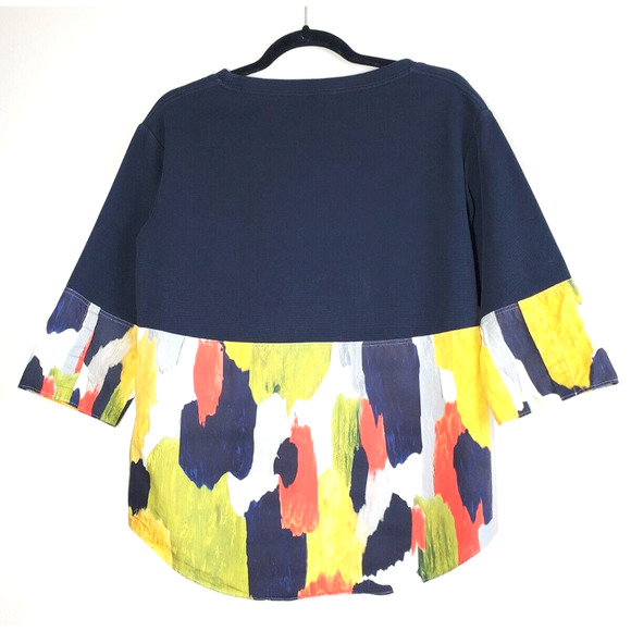 COS Top Womens Small Art To Wear Lagenlook Boho Colorful Minimalist - Picture 8 of 9